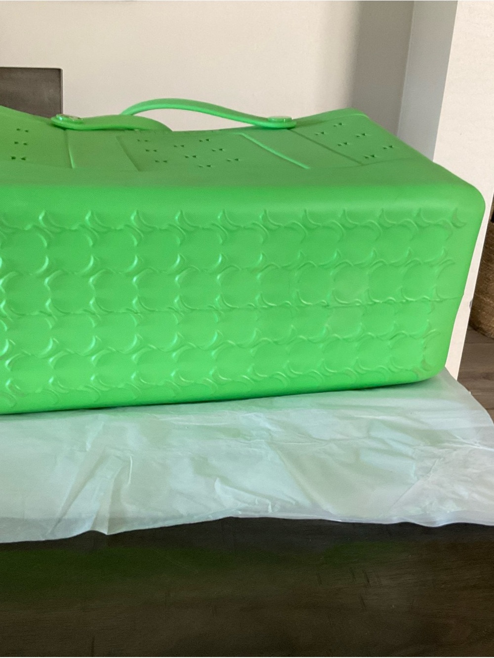 Hurley Mint Green Silicone Waterproof Bag/tote Beach/Travel NWT 16”x 8.5”x 13” - Picture 9 of 9